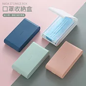 【AmaZing】家庭號裝更多翻蓋卡扣防塵口罩收納盒 _粉色