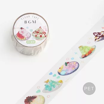【BGM】PET透明裝飾膠帶 2022夏季限定寬版 ‧ 刨冰的夢