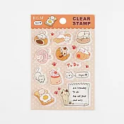 【BGM】+Clear Stamp 自由編排透明印章 ‧ 甜點麵包貓