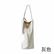 JIAGO 日式簡約衛生紙抽取套帆布掛袋 灰色