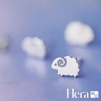 【Hera 赫拉】可阿甜美小綿羊耳釘 H111042502 銀