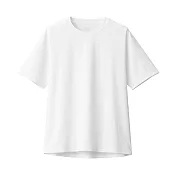 【MUJI 無印良品】抗UV吸汗速乾聚酯纖維短袖T恤 XS 白色