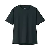 【MUJI 無印良品】抗UV吸汗速乾聚酯纖維短袖T恤 XS 黑色