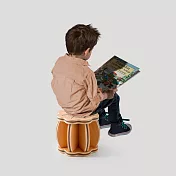 【QMAT】DIY南瓜椅 台灣製 環保EVA(巧拼椅 多功能椅) 橘棕色