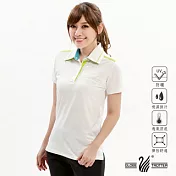 【遊遍天下】女款抗UV吸濕排汗機能POLO衫(GS10019) 3XL 白色