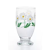 【Sugar Land】日本ADERIA 昭和復古透明玻璃杯335ml ‧ 雛菊