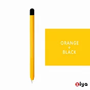 [ZIYA] Apple Pencil 2 精緻矽膠保護套 夏日果凍款 柳橙橘+(筆蓋)黑