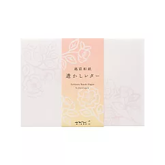 MIDORI 日本薄紗越前和紙 信封─花卉