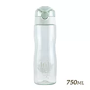 【HOUSUXI舒希】Tritan好提曲線水瓶-750ml  森林綠
