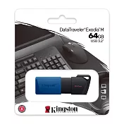 Kingston 金士頓 64GB DataTraveler Exodia M USB 3.2 隨身碟 DTXM/64GB