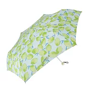 【日本nifty colors】抗UV晴雨防水輕量折傘(附傘套) ‧ 檸檬(綠)
