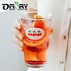【OMORY】 吼答la~寬口潤緣玻璃杯/拿鐵杯/啤酒杯(350ML)- 三顆櫻桃