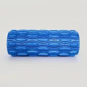 【QMAT】33cm運動滾輪 台灣製(按摩滾筒 瑜珈柱 放鬆滾輪 瑜珈滾筒) 單色藍