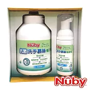 Nuby抗菌洗手慕絲組(隨身瓶50ml+補充罐300ml) (到期日2023/08/24)