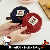 Hello Kitty x Kiiwi O! 聯名款．圓形收納零錢包 海軍藍