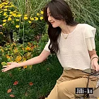 【Jilli~ko】氣質圓領顯瘦袖冰絲針織衫 J9001　 FREE 白色