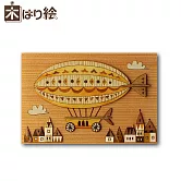【KINOWA】原木拼貼畫DIY藝術套組 交通工具的風景- 飛行船