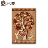 【KINOWA】原木拼貼畫DIY藝術套組 捲紙藝術- 心樹