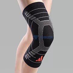 adidas愛迪達高機能3D立體針織加強型運動護膝[台灣製]L酷黑 L 酷黑
