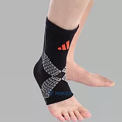adidas愛迪達高機能3D立體針織加強型運動護踝[台灣製]M酷黑 M 酷黑