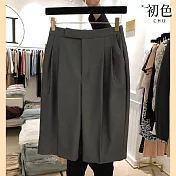【初色】韓版率性A字短褲-共3色-62002(M-2XL可選) XL 灰色