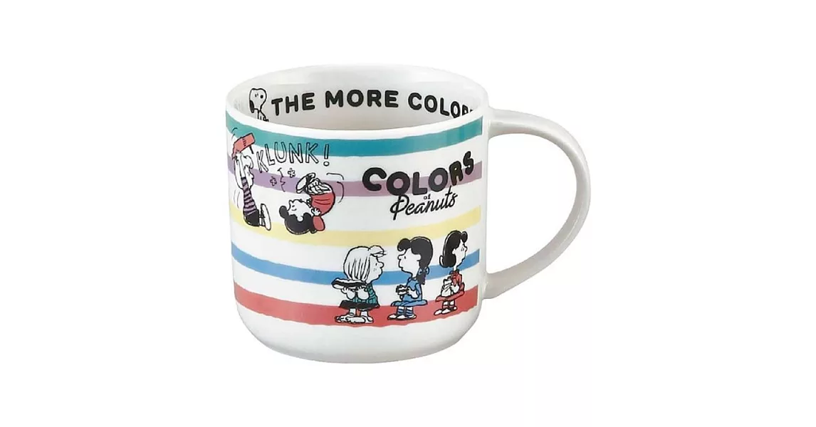 【日本YAMAKA】Snoopy史奴比與朋友們 陶瓷馬克杯350ml ‧ 彩色