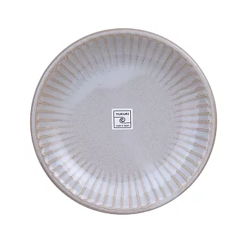 【和藍】經典素色折邊陶瓷餐盤11cm ‧ 白
