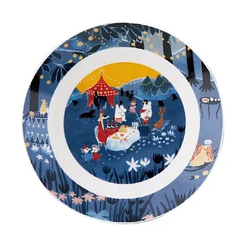【日本YAMAKA】Moomin嚕嚕米系列彩畫淺盤19cm ‧ 派對