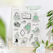 【BGM】+Clear Stamp 自由編排透明印章 ‧ 大人女子系列-朝活