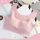 【KISSDIAMOND】日系裸感無痕涼感無鋼圈內衣(KDW-3030) M 粉色