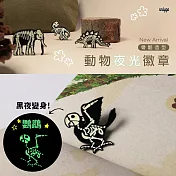 【Onlygo】螢光骨骼徽章-可愛動物3款- 鸚鵡