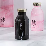 【福利品】義大利 24Bottles 不鏽鋼雙層保溫瓶 330ml - 黑雲石