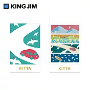 【KING JIM】KITTA隨身攜帶和紙膠帶 Clear透明 風景(宮下和設計款)