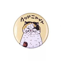 【GENERAL STICKER】不可思議的貓世界 徽章32mm ‧ 晚安烏啦啦