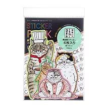 【GENERAL STICKER】不可思議的貓世界 角色貼紙組(4入)