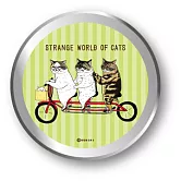 不可思議的貓世界 貓罐罐裝貼紙(5枚) ‧ 協力車