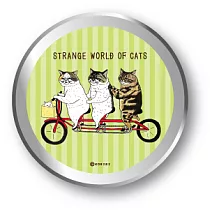 【GENERAL STICKER】不可思議的貓世界 貓罐罐裝貼紙(5枚) ‧ 協力車