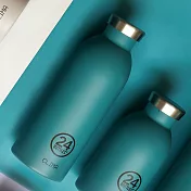 【福利品】義大利24Bottles 不鏽鋼雙層保溫瓶 500ml - 海灣藍