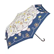【because】日本晴雨兩用抗UV迷你勾把折傘 ‧ 海軍藍絲巾