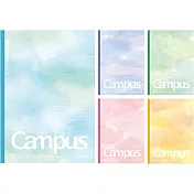 KOKUYO Campus 2022限定點線筆記本(5冊裝) - 雲彩A:行高7mm
