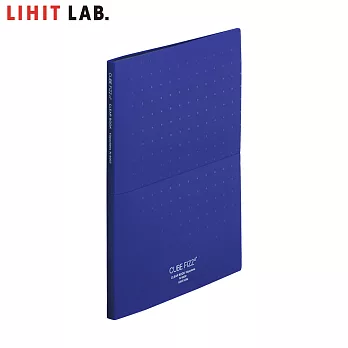 LIHIT LAB N-6002 10頁 A4 站立式資料本 (CUBE FIZZ) 深藍色
