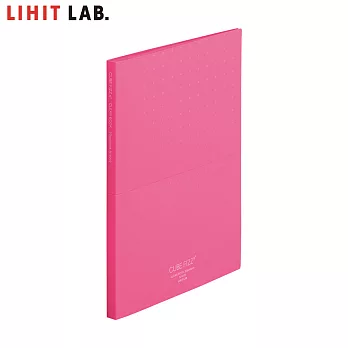 LIHIT LAB N-6003 20頁 A4 站立式資料本 (CUBE FIZZ)  粉紅色