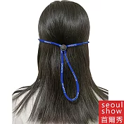 seoul show首爾秀 SPORTS運動可調節口罩掛繩鍊太陽眼鏡鍊光學眼鏡防丟鍊 藍色