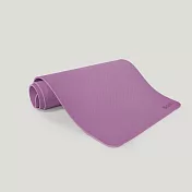【QMAT】8mm瑜珈墊-8色可選 台灣製(附贈束帶及收納網袋 運動墊 遊戲墊 發呆墊) 蘭花紫