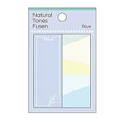 PINE BOOK natural tones 自然色調便利貼 M 藍色的