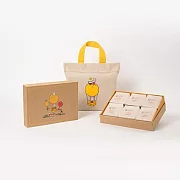 【微熱山丘】中秋月餅禮盒-6個裝(紅玉蘋果月餅3個 / 鳳梨奶黃月餅3個) 黃色