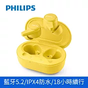 PHILIPS 飛利浦TWS真無線藍牙耳機 TAT1207 (共四色) 黃色