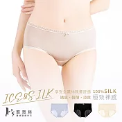 【K’s凱恩絲】冰絲裸感絲滑蠶絲內褲 (透氣.輕薄.涼爽) XL 膚色