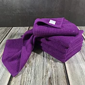 【LIFE 來福牌】清心素色毛巾 6入組 紫色