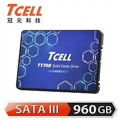 TCELL 冠元─ TT750 960GB SSD 2.5吋固態硬碟3D TLC(讀：550M/寫：480M)